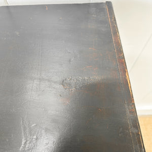 An Ebonized Antique English Chest of Drawers/Dresser