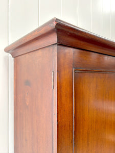 A Large 19th Century English Mahogany Linen Press Cupboard