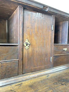 A Beautiful English Oak Drop Front Desk c1770