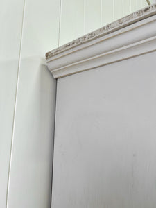 A Gray Painted Housekeepers Cupboard Cabinet