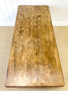 An Antique English Country Pine 6.5ft Dining Table