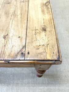 An Antique English Country Pine 7ft Dining Table