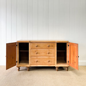 A Pine Antique English Sideboard c1890