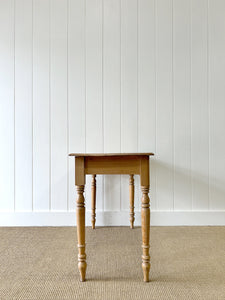 An English Country Pine Console Table