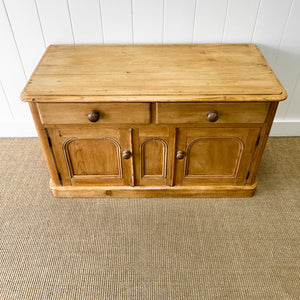 An Antique English Pine Sideboard c1890