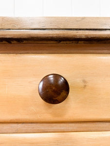 An Antique English Pine Sideboard