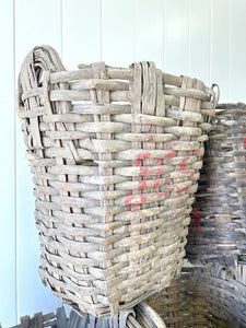 Beautiful and Large Portuguese Antique Grape Harvest Baskets - Sold Individually