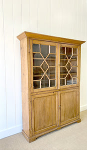 A 19th Century English Pine Bookcase Cabinet or Hutch