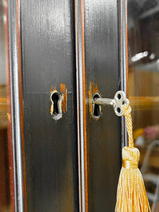 A Large and Early 19th Century Ebonized English Bookcase