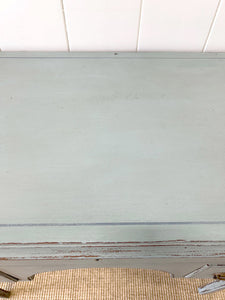 Antique English Country Painted Pine Lowboy c1820