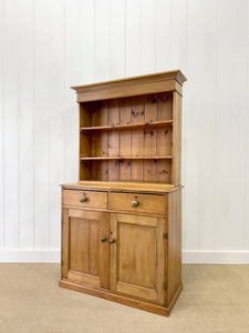 A 19th Century English Pine Bookcase Cabinet or Hutch