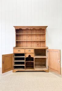 A 19th Century English Pine Dresser or Hutch