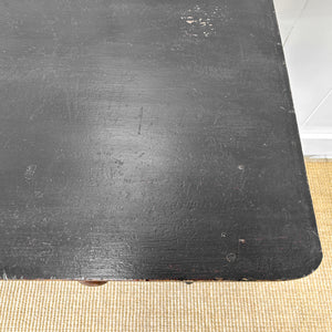 An English Country Ebonized Side Table