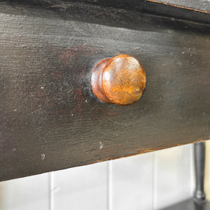 An English Country Ebonized Side Table