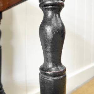 An English Country Ebonized Side Table