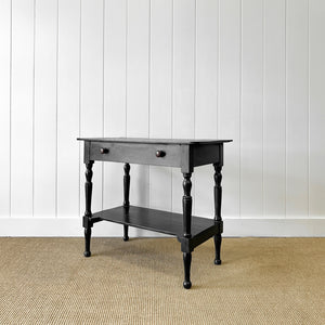 An English Country Ebonized Side Table