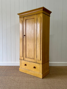 An English Country Painted Wardrobe c1890