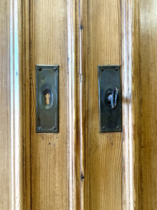 A Pine Wardrobe or Linen Press c1890