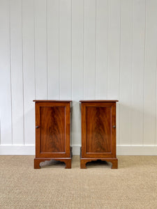 A Charming Set of English Mahogany Nightstands c1890