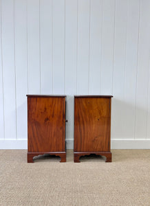 A Charming Set of English Mahogany Nightstands c1890