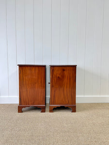 A Charming Set of English Mahogany Nightstands c1890