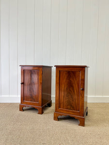 A Charming Set of English Mahogany Nightstands c1890