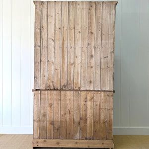 A 19th Century English Pine Bookcase Cabinet or Hutch