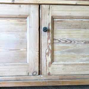 A 19th Century English Pine Bookcase Cabinet or Hutch