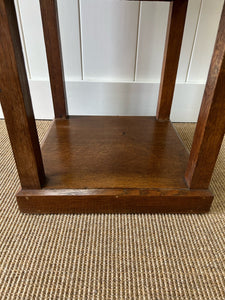 A 19th Century French Walnut  Nightstand with Drawer and Marble Top