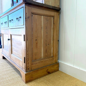 A 19th Century English Pine Bookcase Cabinet or Hutch