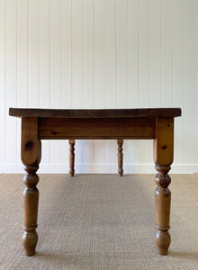 An English Country Pine Vintage 8ft Dining Farm Table