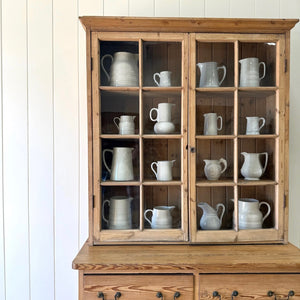 A 19th Century English Pine Bookcase Cabinet or Hutch