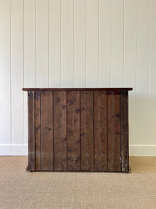 A Handsome English 19thc Pine Cupboard with Wooden Knobs