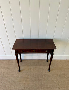 Antique English Mahogany Console Table Lowboy c1800