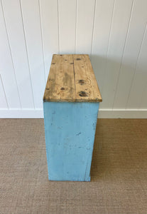 An English Blue Painted Cupboard or Cabinet c1890