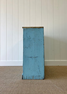 An English Blue Painted Cupboard or Cabinet c1890