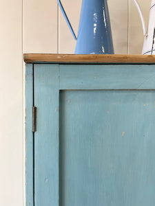 An English Blue Painted Cupboard or Cabinet c1890