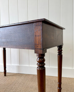 Antique English Mahogany Console Side Table c1860