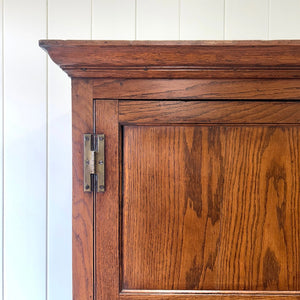 A Stately English 18th Century Oak Cupboard