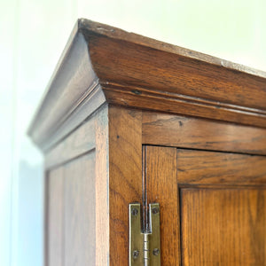 A Stately English 18th Century Oak Cupboard