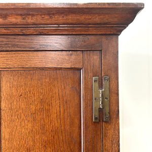 A Stately English 18th Century Oak Cupboard