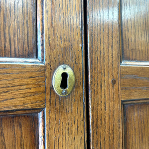 A Stately English 18th Century Oak Cupboard