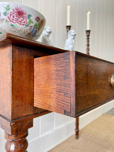 Antique English Mahogany Console Side Table c1860