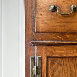 A Stately English 18th Century Oak Cupboard