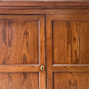 A Stately English 18th Century Oak Cupboard