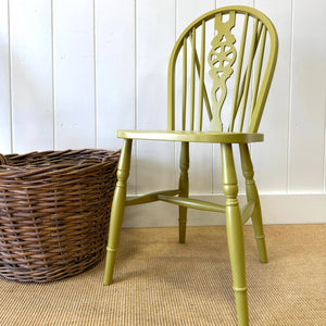 A Pair of Antique Ash Wheel Back Side Chairs