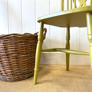 A Pair of Antique Ash Wheel Back Side Chairs