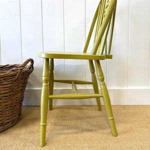 A Pair of Antique Ash Wheel Back Side Chairs