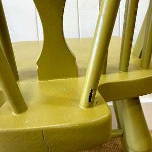 A Pair of Antique Ash Wheel Back Side Chairs