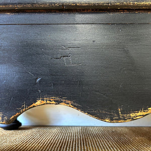 An Ebonized Antique English Pine Chest of Drawers or Dresser